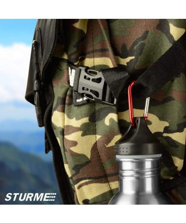 STURME Aluminum D Ring Carabiners Set - 24 PCS Mini Keychain Clips for Outdoor Camping - Durable & Spring Loaded Gate - Buy Online on SooperMarket.com