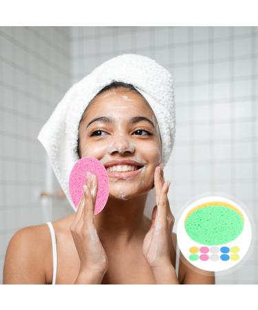 Cabilock Facial Sponge - 12pcs Round Cleansing Makeup Remover Pads | Exfoliating Wipes for Smooth Skin - International Shipping Available - Buy Online on SooperMarket.com