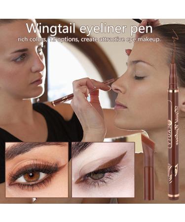 1/12 Colors Liquid Eyeliner Set Eyeliner Set Pigmented Rainbow Colorful Neon Eyeliner Pencil Waterproof Eye Shadow Pencil Long Lasting Wingtail Eyeliner for Mom Wife Girlfriend 11# - Buy Online on SooperMarket.com