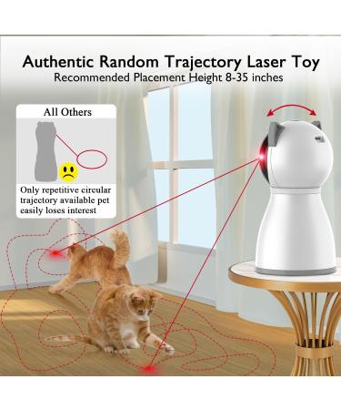 YVE LIFE Laser Toy for Indoor Cats Motion Activated Interactive Cat Toys for Kitten/Dogs USB Rechargeable Fast and Slow Circling Pattern Automatic On/Off and Silent - Buy Online on SooperMarket.com