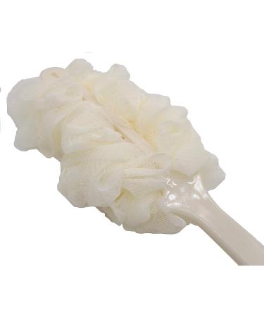 Long-Handle Mesh Soft Body Brush for Seniors, Disabled, and Pregnant - White - Buy Online on SooperMarket.com