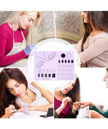 Silicone Nail Mat | Manicure Protector Mat for Nail Practice Nail Polish Coloring Practice Professional Nail Manicure Tools for Acrylic Fingernails - Buy Online on SooperMarket.com