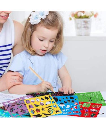 25 Pcs Stencil Drawing Kit for Kids | Plastic Stencils with 400+ Shapes | Fun Birthday Gift for Boys and Girls - Buy Online on SooperMarket.com