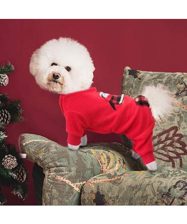 KYEESE Xmas Holiday Dog Pajamas - Soft Velvet Pjs for Small Medium Dogs - Penguin Design - Buy Online on SooperMarket.com