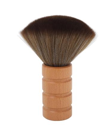 Resistant brush hair ergonomic design - soft and irritable shaving brush for men with wooden handle and nylon hair versatile