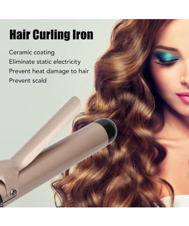 Hair Curling Iron 32mm Ceramic Hair Curling Wand 40W Portable Ceramic Hair Curler Wand with Ergonomic Handle Prevent Scalding and Release Negative Ions (US Plug) - Buy Online on SooperMarket.com