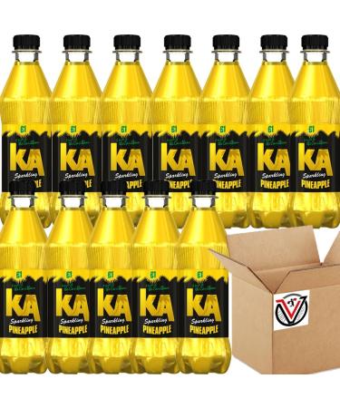 12 x Sparkling Pineapple 500ml - Sparkling Pineapple Flavour Soft Drink With Sugar and Sweeteners - Buy Online on SooperMarket.com