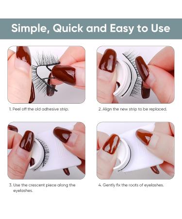 3 Pairs Reusable Self-Adhesive Eyelashes - Waterproof & Natural Look - Easy to Apply - Buy Online on SooperMarket.com