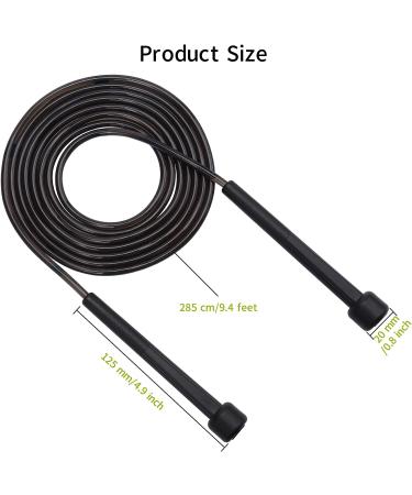 JUSDO 8 Pack Adjustable PVC Jump Rope for Cardio Fitness - Versatile Exercise Tool for Kids and Adults - 9 Feet - Buy Online on SooperMarket.com