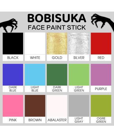 BOBISUKA Waterproof Silver Face Paint Stick | Metallic Full Body Paint for Halloween Cosplay & Special Effects - Buy Online on SooperMarket.com