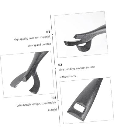 OFFSCH Steak Plate Fork Toaster Oven Pan Stainless Steel Frying Pan Metal Cooking Utensils Bowl Gripper Fajita Skillet Clip Stainless Frying Pan BBQ Clamps Cookware Holder BBQ Clips Black - Buy Online on SooperMarket.com