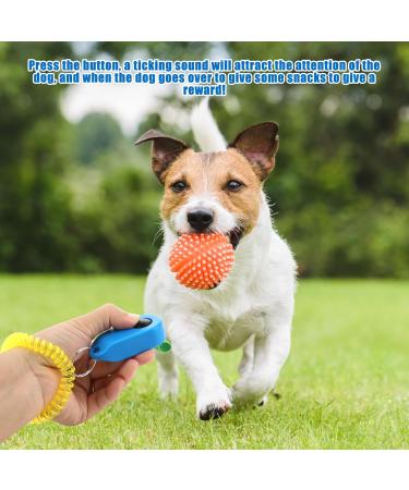 Dog Training Clickers Finger Loop 2 PCS Reinforces Positive Behaviour Train Clicker Aid Tool Professional Effective Trainer Tools Comfortable Grip Suitable for Dogs Puppies Cats Pets Black and Blue - Buy Online on SooperMarket.com