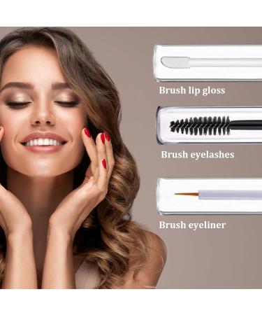 Empty Mascara Tube and Wand Mascara Containers Empty 3PCS 10ml Empty Lip Gloss Tubes Transparent Empty Eyeliner Tube with Rubber Inserts and Funnels for DIY Castor Oil - Buy Online on SooperMarket.com