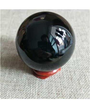 Ornament Natural Polished Black Ball Crystal Obsidian Sphere 50-60MM for Decoration Gift Decoration feng Shui. Stone Collection 1pc - Buy Online on SooperMarket.com