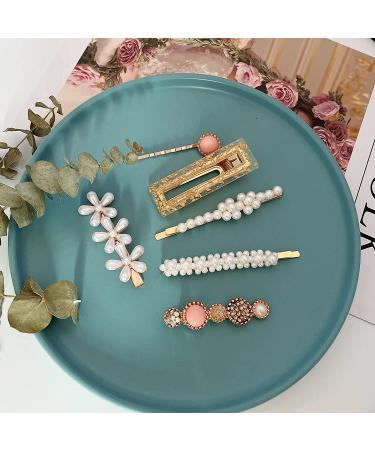 Meihayi 20 PCS Pearl Hair Clips Set - Fashion Acrylic Resin Barrettes for Women - Stylish Hairpins for Party & Wedding Styling - Buy Online on SooperMarket.com