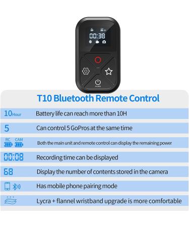 TELESIN Smart Remote Control for GoPro 11/10/9/8 Action Cameras | LCD Indicator, Magnet Charger, Hand Strap | 50-80m Range | Action Camera Accessories - Buy Online on SooperMarket.com