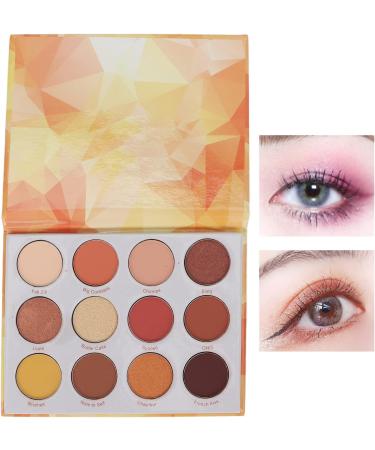 Makeup Palette Warm Tone Colors 12 Colors Eyeshadow Plattet for Wedding Party Office - Buy Online on SooperMarket.com