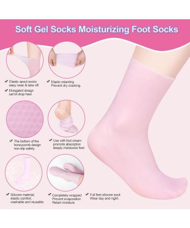 Foot Peel Mask Skin So Soft Foot Mask DYKOOK 1 Pair of Silicone Moisturising Socks Feet Hard Skin Remover Foot Care Footmask Socks Foot Spa Socks for Dry Feet Hard Skin Cracked Heel Dry Skin(S) - Buy Online on SooperMarket.com