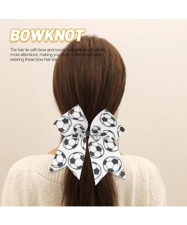 minkissy Elastic Ponytail Holder Soccer Hair Tie Soccer Hair Bow Tie Soccer Hair Accessory for Girl - Buy Online on SooperMarket.com