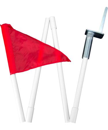 Soccer Corner Flags - 4 Pack with Collapsible Spring Loaded Steel Base & Carrying Bag - Buy Online on SooperMarket.com