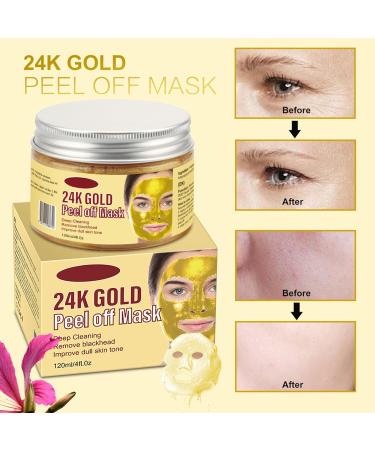 Shefave Peel off Face Masks Golden Face Masks Skincare Peel off - Purifying Deep Cleansing Face Peel for Dirt Acne Pores Shrinking - Reduces Fine Lines & Wrinkles Skin Care Face Lifting Firming Mask - Buy Online on SooperMarket.com