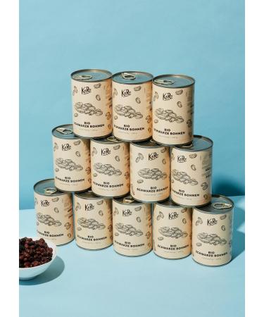 Buy KoRo Organic Black Beans in a Can - 12 x 240g | Premium Quality International Shipping Available - Buy Online on SooperMarket.com