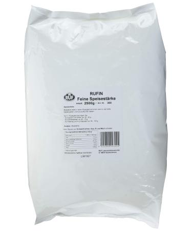 Ruf Rufin cornstarch large pack corn strength to tie sauces soups & creams or to loosen cake & tarts gluten-free 1 x 2500g 2500 corn starch