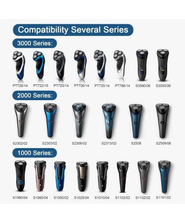 SH30 Replacement Shaving Heads - Compatible with 3000 2000 1000 Series Shavers & S738 Click and Style - 3 Pack Razor Blades - Buy Online on SooperMarket.com