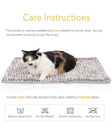 Self Heating Cat Pad - 27.5 x 18.5 Thermal Cat Mat for Outdoor & Indoor Pets - Buy Online on SooperMarket.com