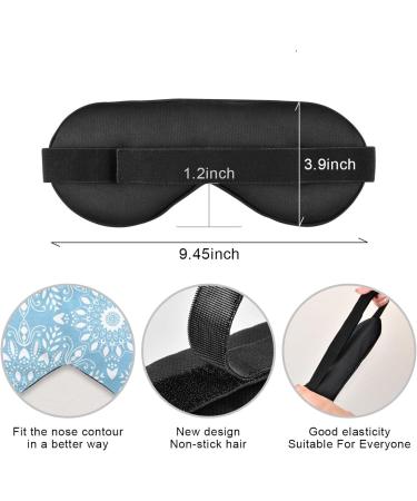 Haskirky Light Blocking Eye Mask - Breathable & Adjustable for Adults | Ideal for Travel, Yoga, Meditation, Office & Deep Sleep - Buy Online on SooperMarket.com