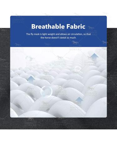 Buy Harrison Howard Stretchable UV Protection Fly Mask - Breathable with Mesh Eye Opening & Ear Protection | Medium Size - Buy Online on SooperMarket.com