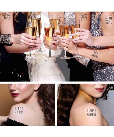 Dope Tattoo Letters 6 Sheets Temporary Tattoo for Men & Women - Roman Numerals Fake Tattoos for Neck, Arm, Chest - Adults & Teens - Buy Online on SooperMarket.com