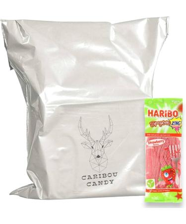 Spaghetti Zing Strawberry Sugar Coated Gummy Sweets Fizzy Laces Suitable for Vegans 140g - 3x Share Bags - Buy Online on SooperMarket.com