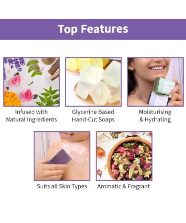 Nykaa Naturals Bathing Soap - Anti-Aging Lavender & Oil-Control Basil Bar Soap - Perfect Skin Cleanser - 3.5 oz - International Shipping Available - Buy Online on SooperMarket.com