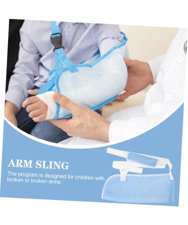 Anneome Children's Arm Sling Children Arm Sling Shoulder Immobilizer Sling Suspenders for Arm Brace Net 50X27CM Sky-blue - Buy Online on SooperMarket.com