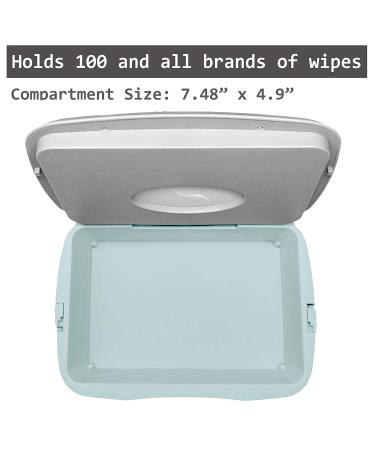GOGO PURE Baby Wipe Warmer & Dispenser Holder with 30 Bonus Breastmilk Bags - Easy On/Off Switch, Great Baby Gift (Blue/Grey) - Buy Online on SooperMarket.com