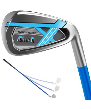 prowithlin Golf Swing Trainer Aid - 7 Iron, Golf Training Aid Golf Swing Warm-Up Stick for Strength Grip Tempo & Flexibility Training, Golf Accessories for Men