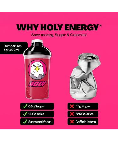 Holy Energy Gaming Booster Starter Set 7 Fruity Varieties Includes Shaker 14 Tasting Box Energy - Buy Online on SooperMarket.com
