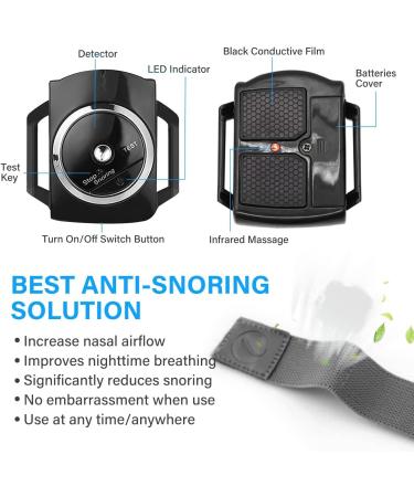 Sleep Connection Anti-Snore Wristband - Effective Snoring Solution for Blocked Nostrils - Snore Reduction - 1 Count (Black) - Buy Online on SooperMarket.com