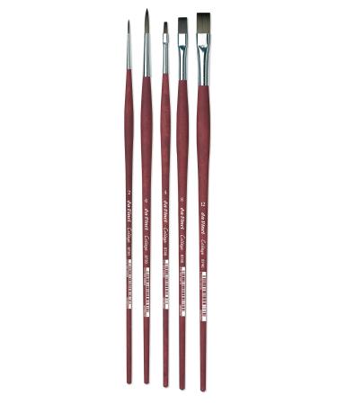 da Vinci Oil & Acrylic Series 5269 College Synthetic Paint Brush Set  Multiple Sizes  5 Brushes (Series 8730 and 8740) College Starter Set