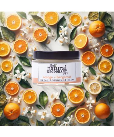 The Natural Deodorant Co Clean Deodorant Balm Orange & Bergamot 55g Aluminium Free Plastic Free All Day Protection - Buy Online on SooperMarket.com