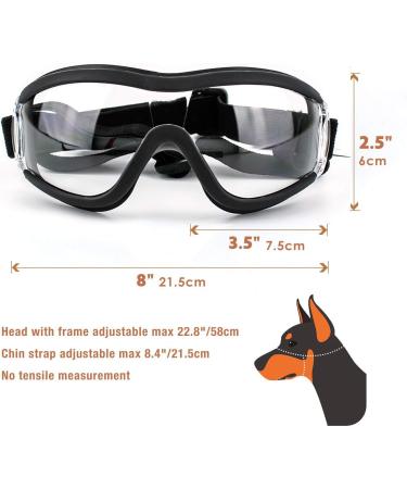 PETLESO Dog Goggles Large Eye Protection Dog Sunglasses for Middle/Large Dogs Clear - Buy Online on SooperMarket.com