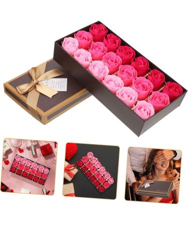 ABOOFAN 3 Boxes Rose Soap Scented Bath Soap Rose Bath Soap Rose Flower Preserved Rose Enchanted Rose Wedding Decorations for Ceremony Faux Roses Simulated Soap Flower Rose Petal Artificial - Buy Online on SooperMarket.com