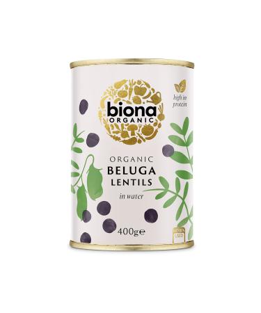 Biona Organic Black Beluga Lentils 400g 400 g (Pack of 1)