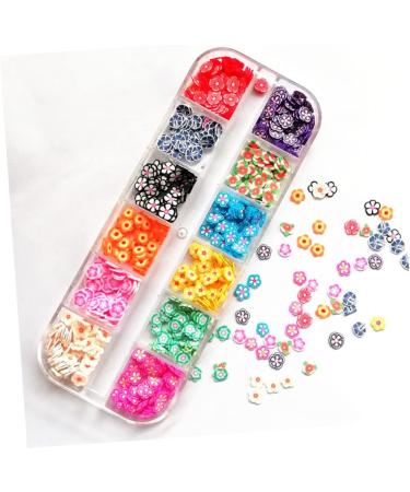 Healeved 2 Boxes 12 Polymer Clay Sequins Lemon Nail Art Fruit Nail Sequins Nail Decorations for Nail Art Nails Decoration Nail Art Accessories Nail Stickers Soft Pottery 3d The Flowers - Buy Online on SooperMarket.com