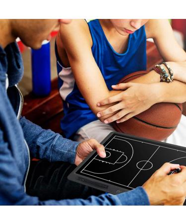 Pure Vie Electronic Basketball Coaching Board - LCD Tactical Clipboard Writing Tablet Blackboard with Stylus Pen | 16inch | Basketball Gift & Daily Training Assistant - Buy Online on SooperMarket.com