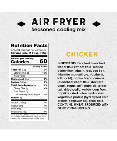 Louisiana Fish Fry Air Fryer Chicken Coating Mix 5 oz (Pack of 6) | Crispy Chicken Breading Mix - Easy to Cook & Delicious Flavor | Each Box Coats 2 lbs | Air Fried Chicken - Buy Online on SooperMarket.com