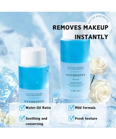 Trendyfave Lip & Eye Makeup Remover Cleansing Oil Makeup Remover For Sensitive & Dry Skin Waterproof Mascara Remover Moisture Deep Cleansing Oil Pure And Light Oil Cleanser With Aloe & Vitamin B5 - Buy Online on SooperMarket.com