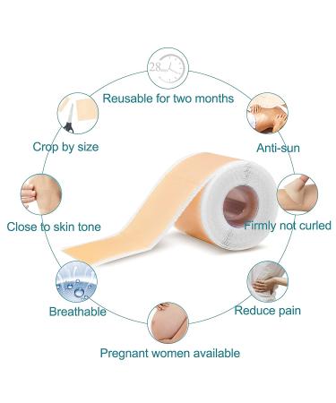 Medical Grade Silicone Scar Tape Roll (1.6 x 60) for Scar Removal - Professional Silicone Strips for Surgery, C-Section, Acne, Burn and Keloid - Safe & Reusable - 1.5M - Buy Online on SooperMarket.com