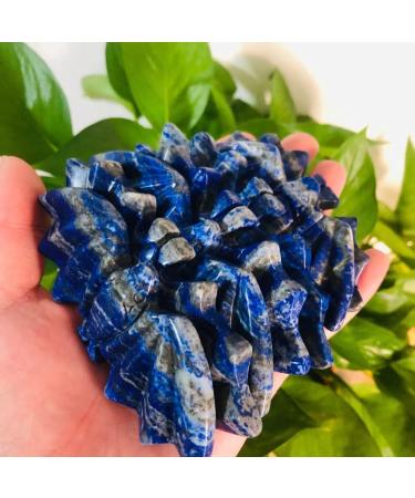 1PC Natural Blue Lapis Lazuli Quartz Stone Carvings Bat Crystal Animal Sculpture for Reiki Natural Luster - Buy Online on SooperMarket.com